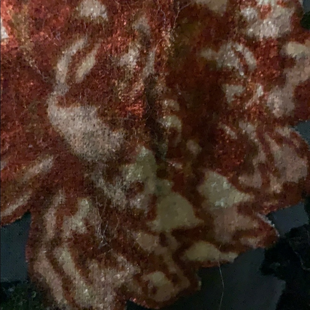 Black floral lace and velvet cover up - Picture 3 of 5
